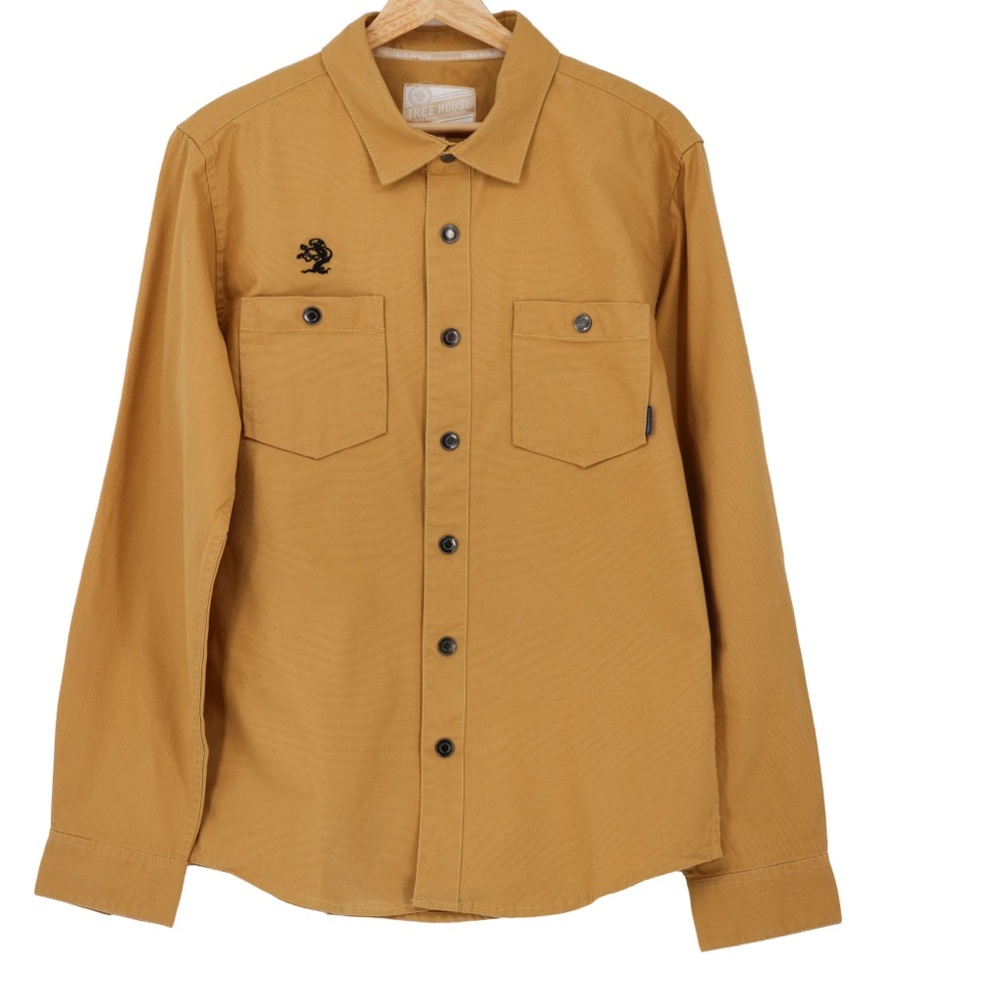 Treehouse Brewing Company Men’s SAP Tan Snap Shirt - Size XL